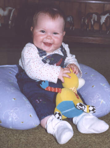 Isabelle & her giraffe