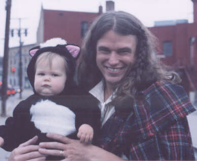 Iz & Dad at Halloween